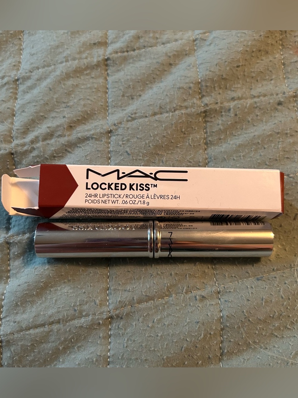 MAC Locked Kiss 24HR Lipstick in Sophistry & Satin Lipstick in Brave New in Box